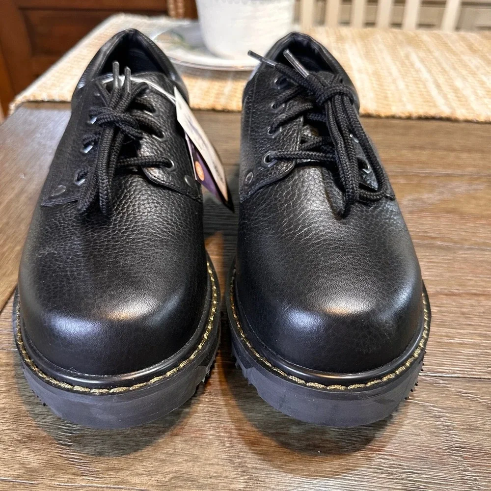 Dr. Scholl's Work Shoes Oil‎ Slip Resistant Harrington Oxford Leather Men's 9M